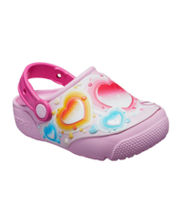 Crocs Kids' Lifestyle 205648-6I2 Crocsfl Heart Lights Clog Multicolor Slippers.