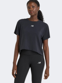 New Balance Drapey Relaxed Women Performance T-Shirt Black
