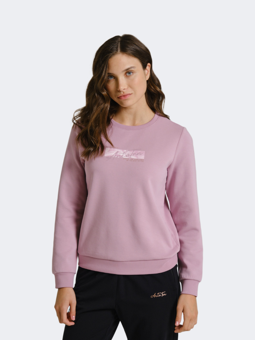 Anta Essential Women Training Sweatshirt Pink