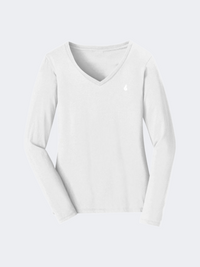 Oil And Gaz Long Sleeve T.Shirt Women Lifestyle White