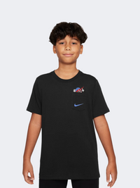 Nike Sportswear Boxy Boys Lifestyle T-Shirt Black