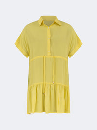 Top Ten Chic Women Beach  Linen Dress Yellow