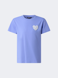 The North Face Brand Proud Girls Lifestyle T-Shirt Periwinkle Glow