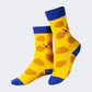 Eat My Socks Smiley Cat Kids-Unisex Lifestyle Sock Multicolor