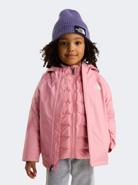 The North Face Perrito 4 In 1 Hooded Girls Hiking Jacket Primrose