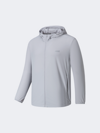 Erke Woven Upf Men Training Jacket Light Grey