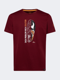 La Sportiva Solution Men Climbing T-Shirt Sangria
