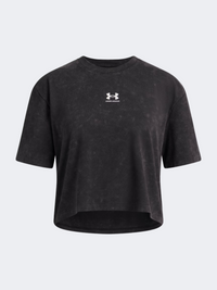 Under Armour Rival Wash Girls Lifestyle T-Shirt Black