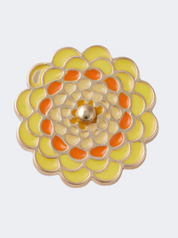 Crocs Spinner Flower Unisex Lifestyle Pins Yellow/Orange