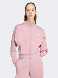 Adidas Hyperglam Cropped Track Top Women Training Jacket Magic Mauve