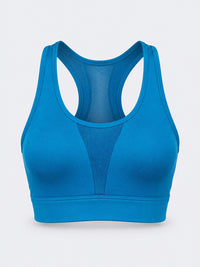 Oil & Gaz Supportive Women Training Sports Bra Blue