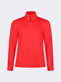 Top Ten Soft Men Skiing 1/4 Zip Fleece Red