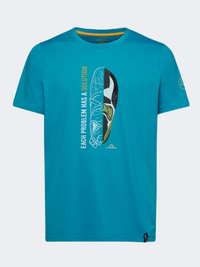 La Sportiva Solution Men Climbing T-Shirt Tropic Blue
