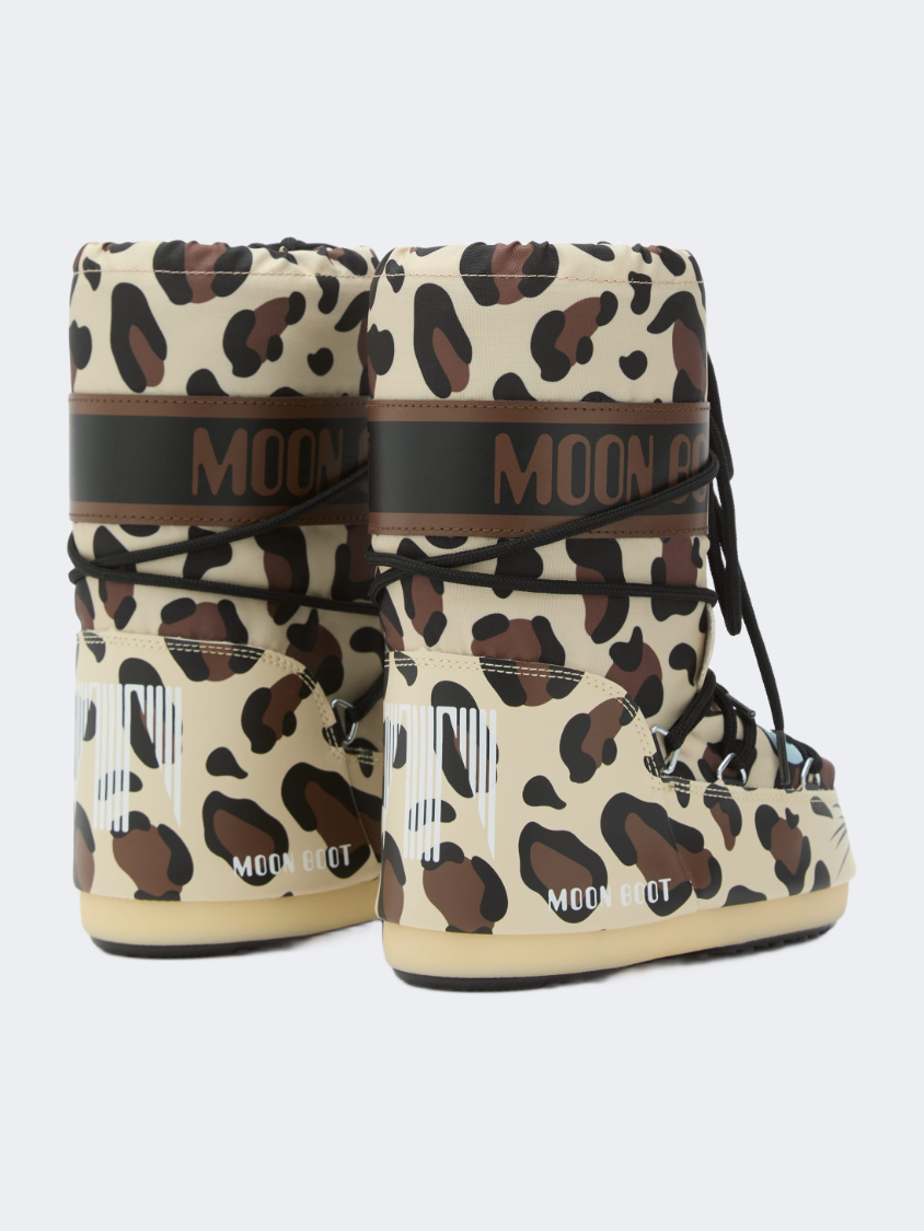 Moonboot Icon Animal Kids After Ski Boot Leopard