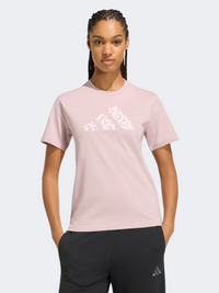 Adidas Animal Graphic Women Sportswear T-Shirt Dual Lilac
