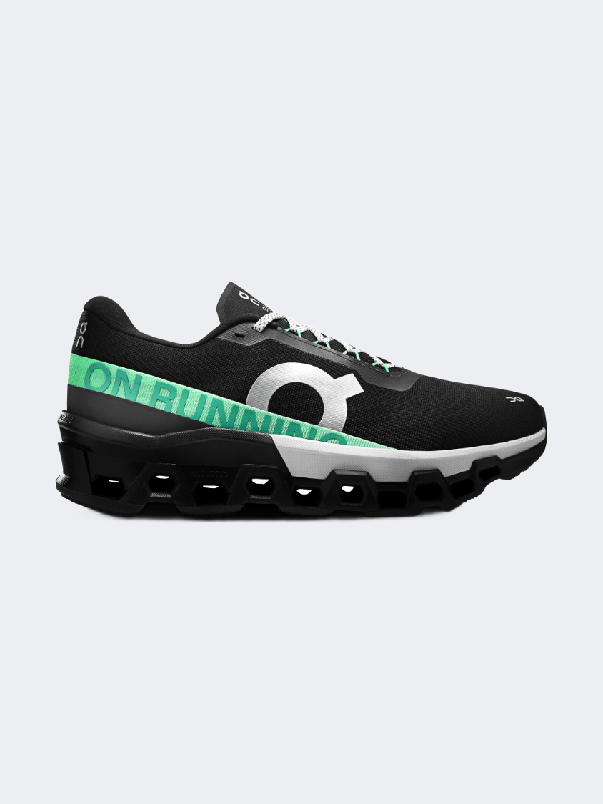 On Cloudmonster 2 Men Running Shoes Black/Glacier