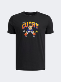 Under Armour Curry Animated Boys Basketball T-Shirt Black