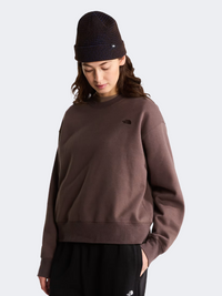 The North Face Essential Simple Dome Boxy Oversized Women Lifestyle Sweatshirt Smokey Brown