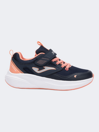 Joma Ferro Jr 25 Ps-Girls Running Shoes Navy Blue/Pink