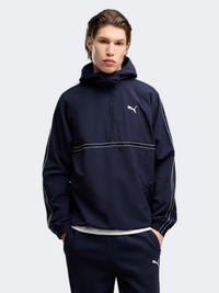 Puma Relaxed Pinnacle Half Zip Men Lifestyle Hoody Navy