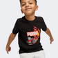 Puma X Hot Wheels Graphic Boys Lifestyle T-Shirt Black