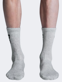On Logo High 3P Unisex Lifestyle Sock Heather Grey