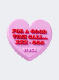 Crocs Call For A Good Time Heart Unisex Lifestyle Jibbitz Charm Multicolor