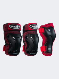 Roces Ventilted 3 Pack M Boys In Line Sk Protection Red/Black