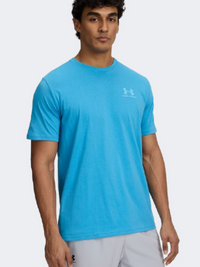 Under Armour Sportstyle Left Chest Logo Men Lifestyle T-Shirt Ether Blue/White