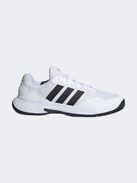 Adidas Men Gamecourt 2 Tennis Shoes White/Black/Silver