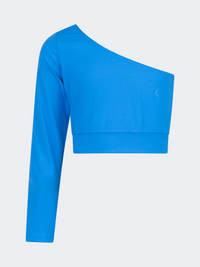 Oil&Gaz Off-Shoulder Kids-Girls Lifestyle Crop Top Royal Blue