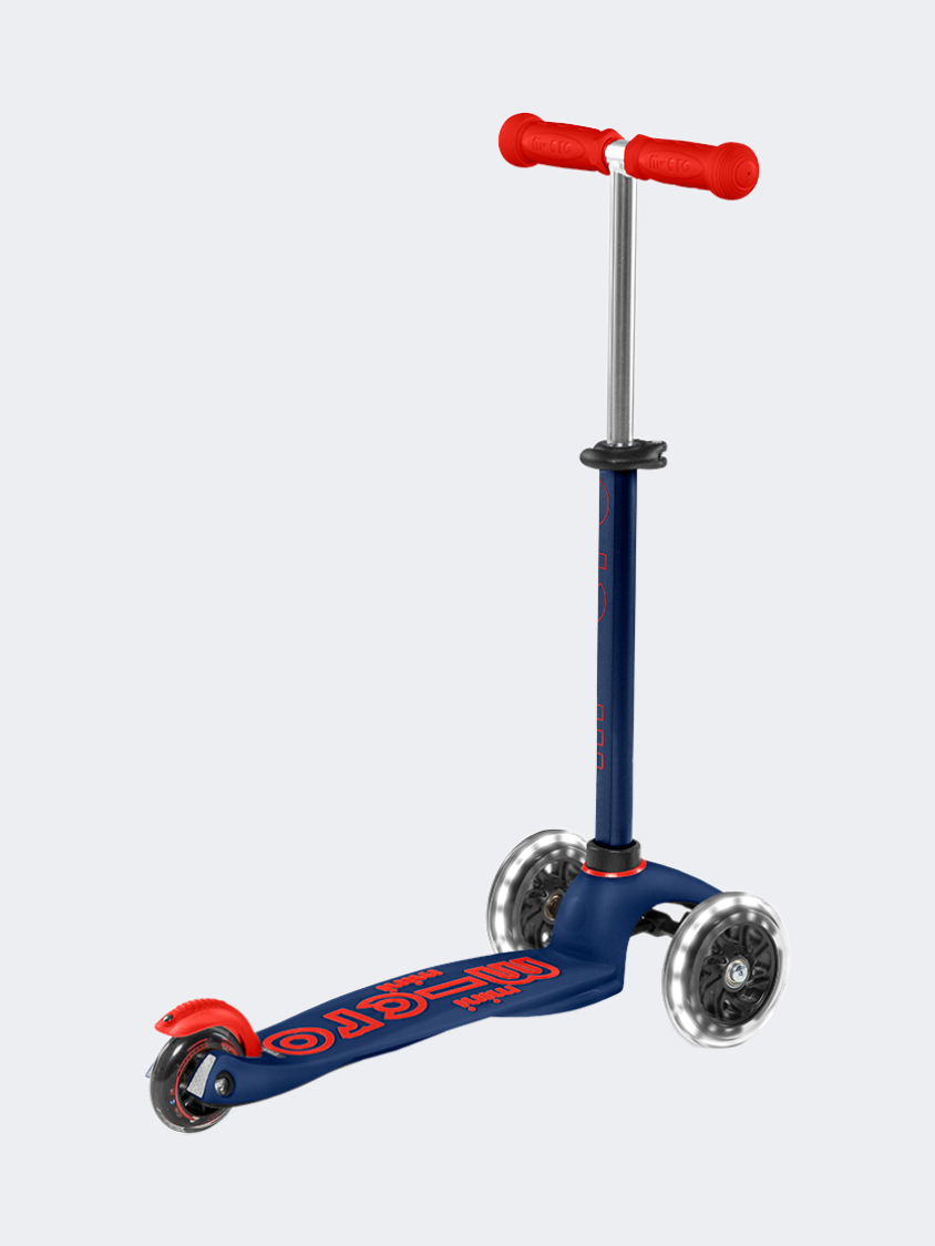 Micro Mini Micro Deluxe Led Kids Skating Scooter Navy Blue
