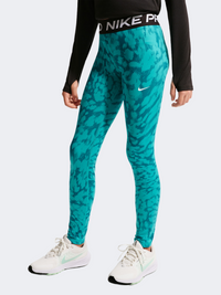 Nike Df All Over Print Girls Training Tight Energy/White