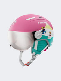 Head Mojo Visor Paw Kids Skiing Helmet Paw Pink