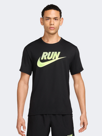Nike Miler Run Energy Men Running T-Shirt Black