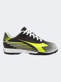 Diadora Pichichi 8 Tf Jr Gs-Boys Football Shoes Black/Fluo Yellow