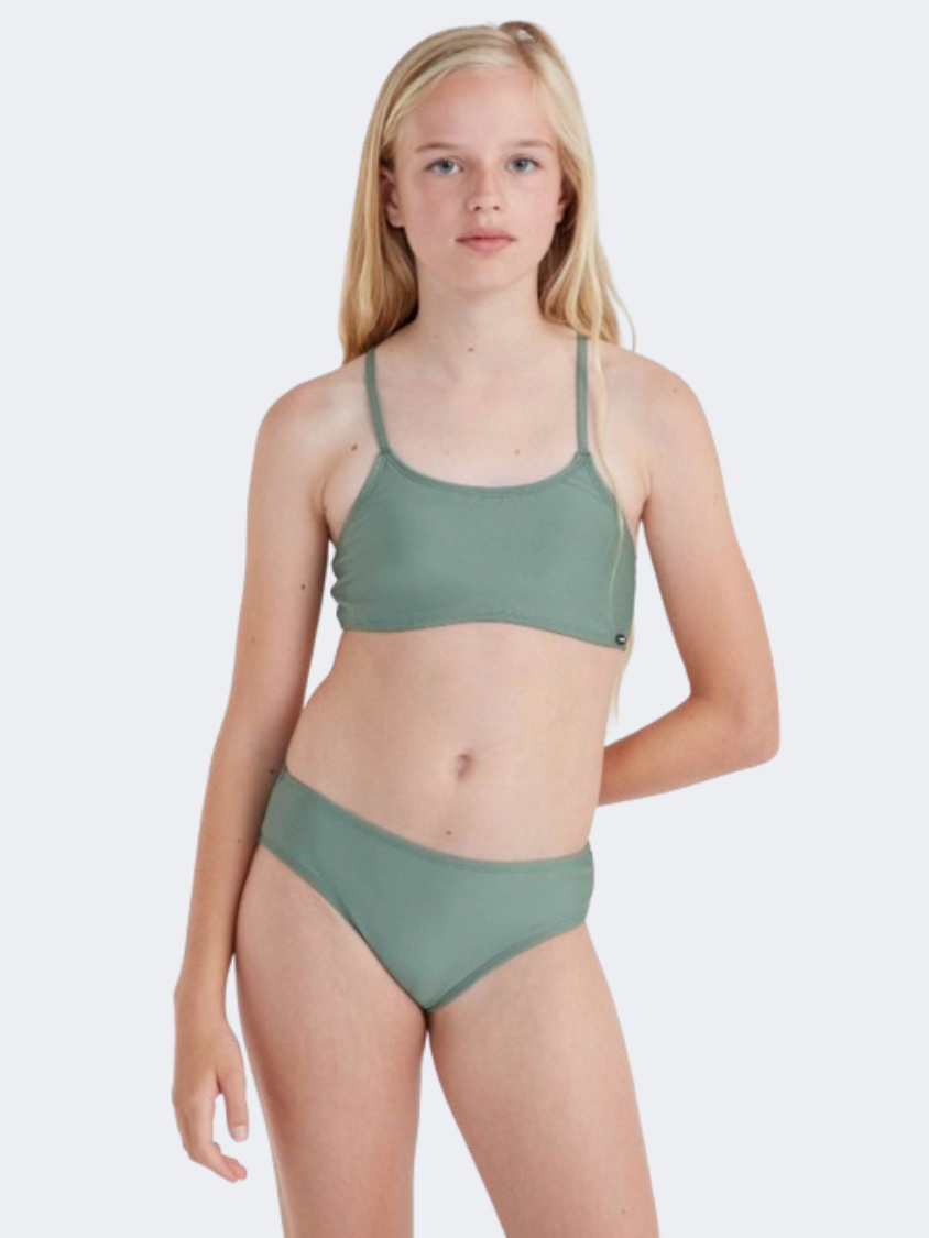 ONeill Essentials Girls Beach Bikini Set Lily Pad