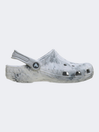 Crocs Classic Watercolor Marbled Unisex Lifestyle Clog Grey Swirl