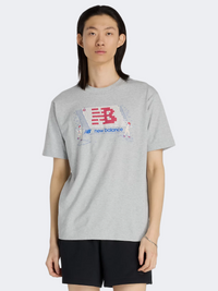 New Balance Stands Men Lifestyle T-Shirt Athletic Grey