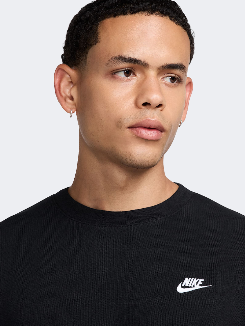 Nike Club Men Lifestyle Long Sleeve Black/White