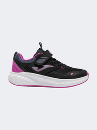 Joma Ferro 2641 Ps-Girls Running Shoes Black/Neon Pink