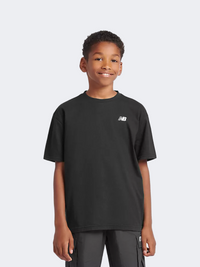 New Balance Jersey Small Logo Kids-Boys Lifestyle T-Shirt Black