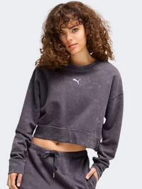 Puma Dare To Gym 2K Relaxed Women Lifestyle Sweatshirt Galactic Grey