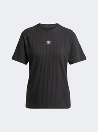 Adidas Essentials Wide Rib Women Original T-Shirt Black