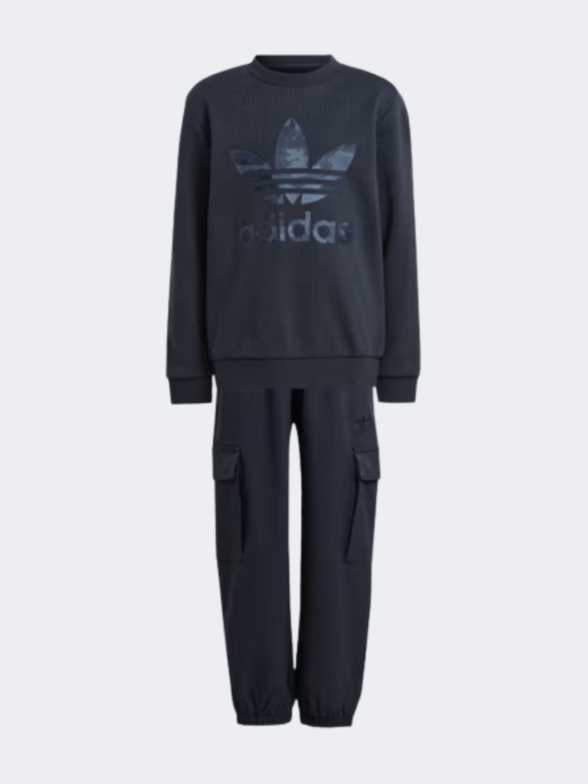 Adidas Graphics Crew Little-Boys originals Set Carbon