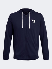 Under Armour Rival Terry Men Lifestyle Hoody Navy/Onyx White
