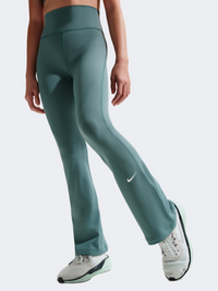 Nike One Dri-Fit Flared Girls Training Tight Slate/White