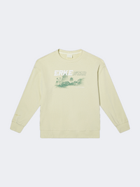 Erke Kids-Boys Lifestyle Crew Printed Light Green