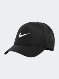Nike Rise Swoosh Trucker Unisex Lifestyle Cap Black/White