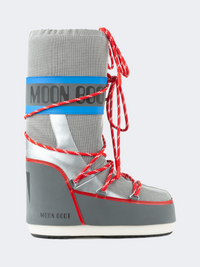 Moonboot Icon Space Racing Unisex After Ski Boot Silver/Blue/Red
